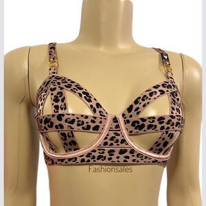 Victoria’s Secret Luxe Seriously Sexy Strappy Unlined Cage Balconette Bra 38DD